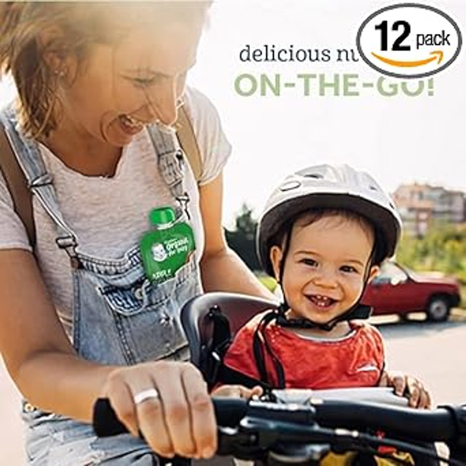 Gerber Organic Baby Food Pouches, 2Nd Foods For Sitter, Apple Zucchini Spinach Strawberry, 3.5 Ounce (Pack Of 12)