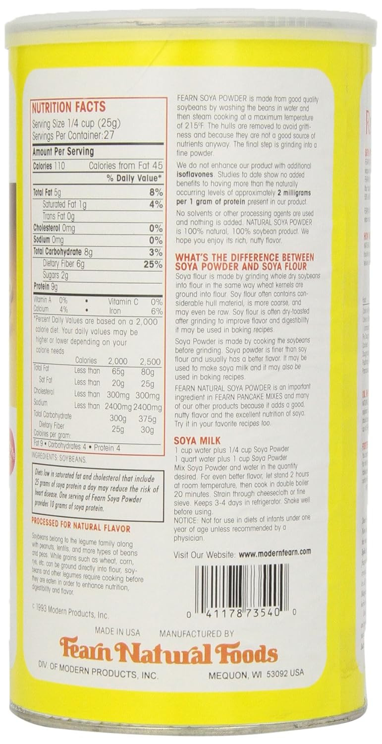 Fearn Soya Powder, 1.5-Pound Canisters (Pack Of 4)