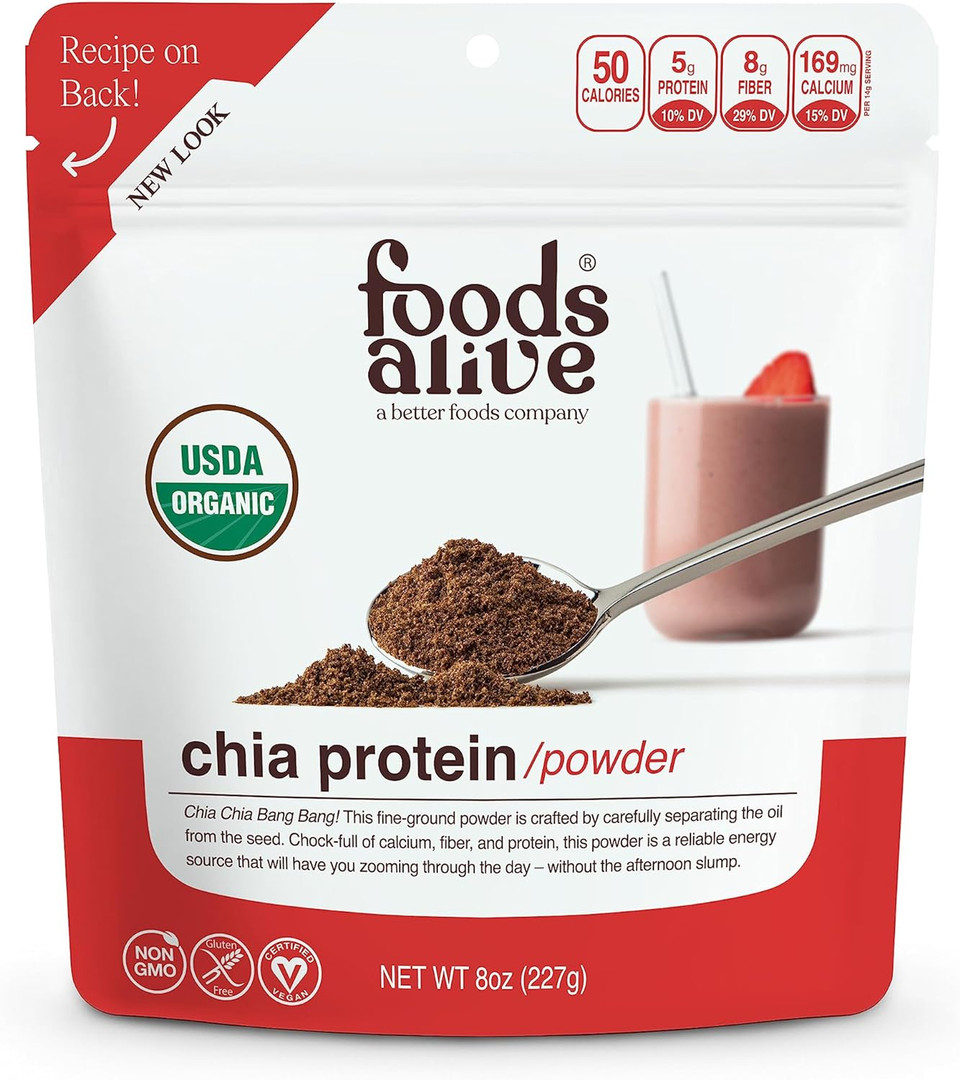 Foods Alive | Organic Chia Protein Powder | 8 Oz