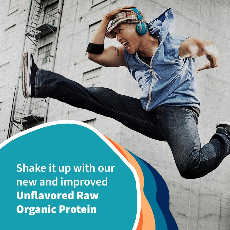 Garden Of Life Organic Vegan Unflavored Protein Powder 22G Complete Plant Based Raw Protein & Bcaas Plus Probiotics & Digestive Enzymes For Easy Digestion, Non-Gmo Gluten-Free Lactose Free 1.2 Lb
