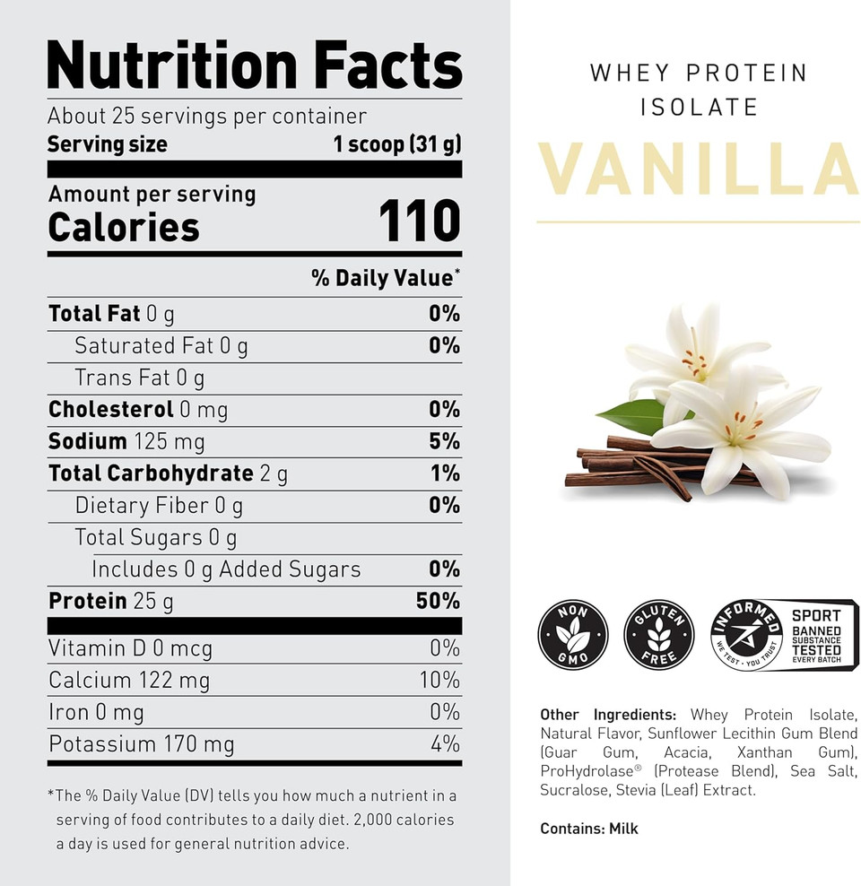 Kaged Protein Powder Elite: 100% Isolate Blend Whey, Casein, And Milk Protein Blend For Recovery And Muscle Building | Cookies N Cream | 2Lbs
