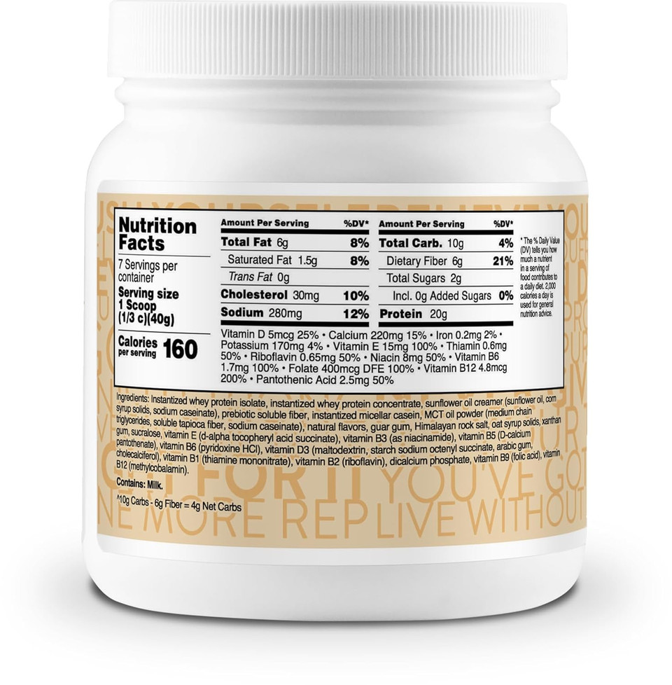 Transformhq Meal Replacement Shake Powder 7 Servings (Vanilla) - Gluten Free, Non-Gmo