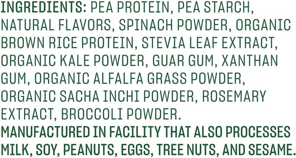 Vega Protein And Greens Protein Powder, Vanilla - 20G Plant Based Protein Plus Veggies, Vegan, Non Gmo, Pea Protein For Women And Men, 1.4 Lbs (Packaging May Vary)