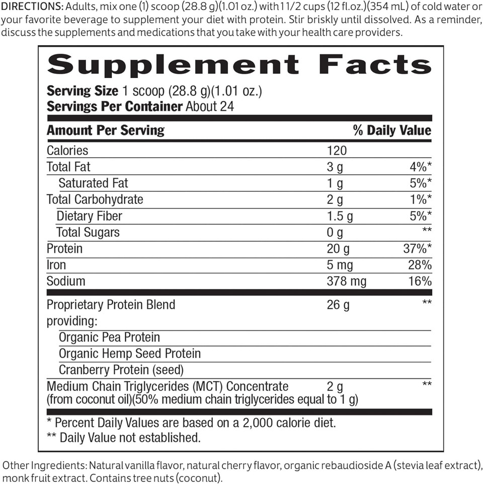 Biochem, Vegan Protein Powder, 20G Of Plant-Based Protein To Support Muscles, Vanilla, 24.4 Oz1.52 Pound (Pack Of 1)