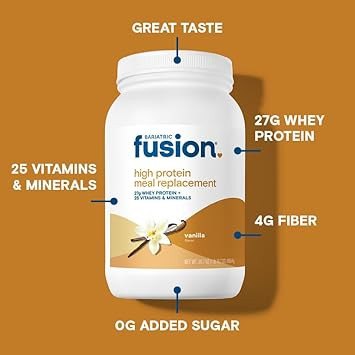 Bariatric Fusion Chicken Soup Meal Replacement 27G Protein Powder, 21 Serving Tub For Bariatric Surgery Patients Including Gastric Bypass And Sleeve Gastrectomy - No Gluten, Aspartame Or Sugar