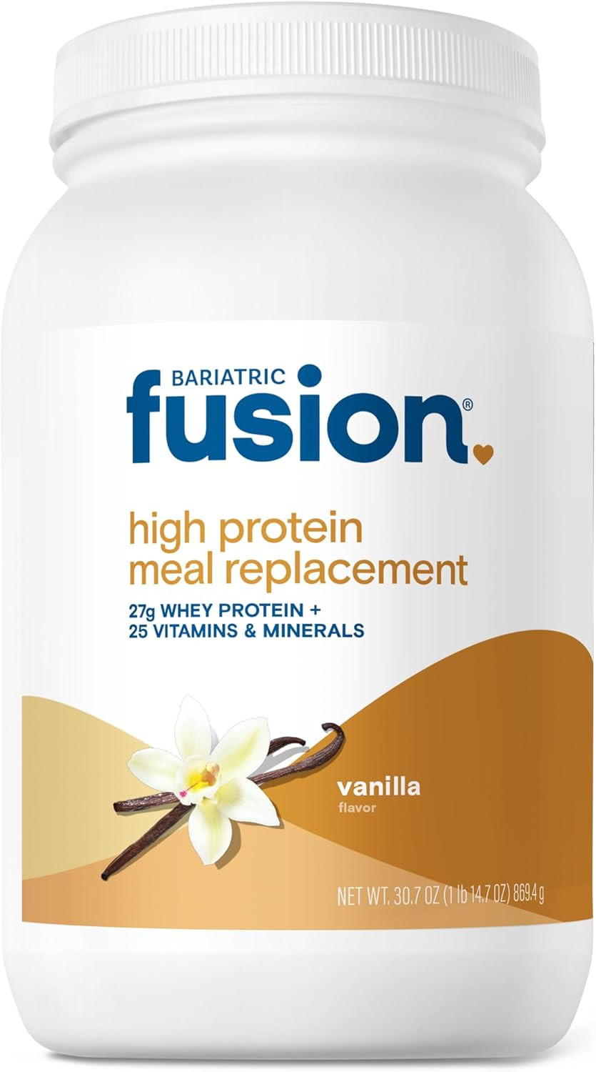 Bariatric Fusion Strawberry Meal Replacement 27G Protein Powder, 21 Serving Tub For Bariatric Surgery Patients Including Gastric Bypass And Sleeve Gastrectomy - No Gluten, Aspartame Or Sugar