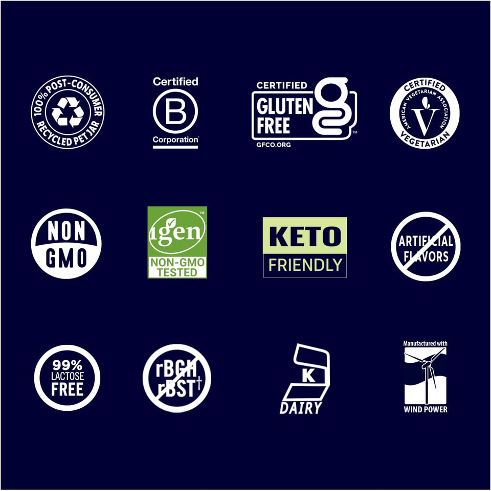 Biochem 100% Whey Sugar-Free Chocolate 20G, 12.5Oz, Certified Vegetarian, Certified Gluten Free, Certified Non-Gmo Tested, Keto Friendly, Grass-Fed