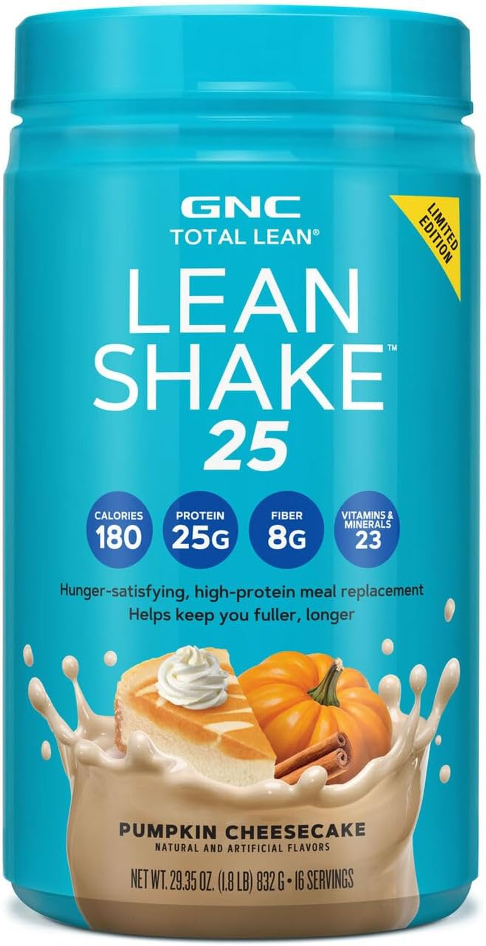 Gnc Total Lean Lean Shake 25 - Pumpkin Cheesecake - 16 Servings0.04 Ounce (Pack Of 1)