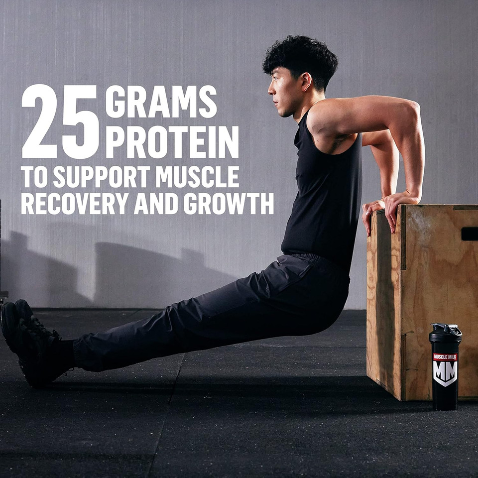 Muscle Milk 100% Whey Protein Powder, Chocolate, 5 Pound, 66 Servings, 25G Protein, 2G Sugar, Low In Fat, Nsf Certified For Sport, Energizing Snack, Workout Recovery, Packaging May Vary