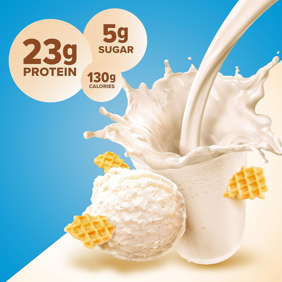 Pure Protein Simple Whey Powder, High Protein, Low Sugar, Gluten Free, French Vanilla, 1.6 Lbs