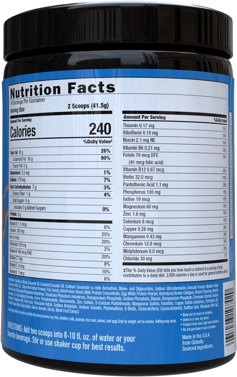 Keto Science Ketogenic Meal Shake Chocolate Dietary Supplement, Rich in MCTs and Protein, Keto and Paleo Friendly, Weight Loss, (14 servings), 20.49 Oz Packaging May Vary1.28 Pound (Pack of 1)