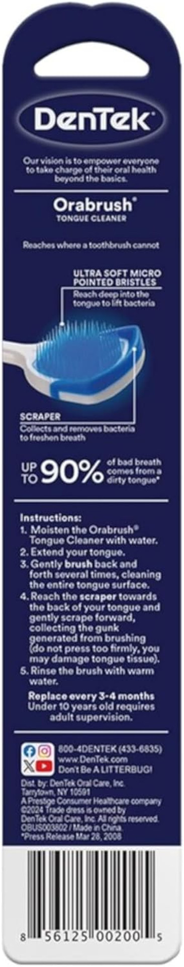 Dentek Orabrush Tongue Cleaner