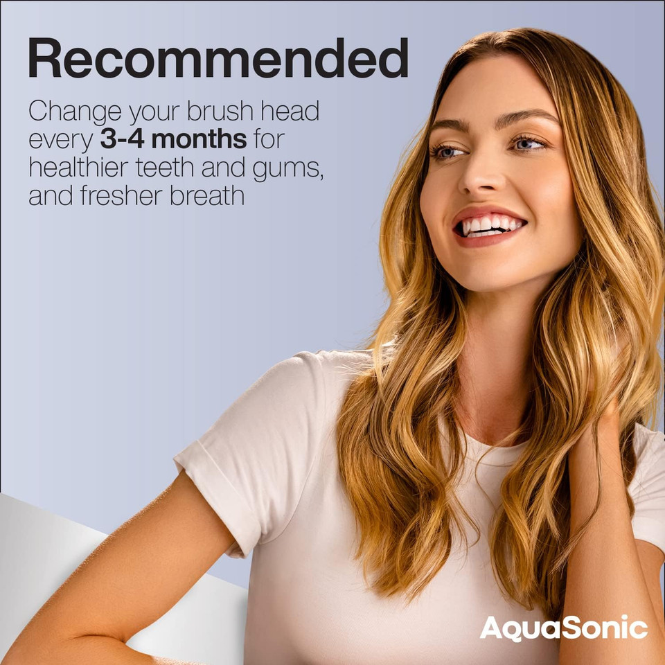 Aquasonic Icon Replacement Brush Heads | Compatible With Aquasonic Icon Toothbrush | 2 Brush Heads | For Normal & Sensitive Teeth (Lilac)Lilac