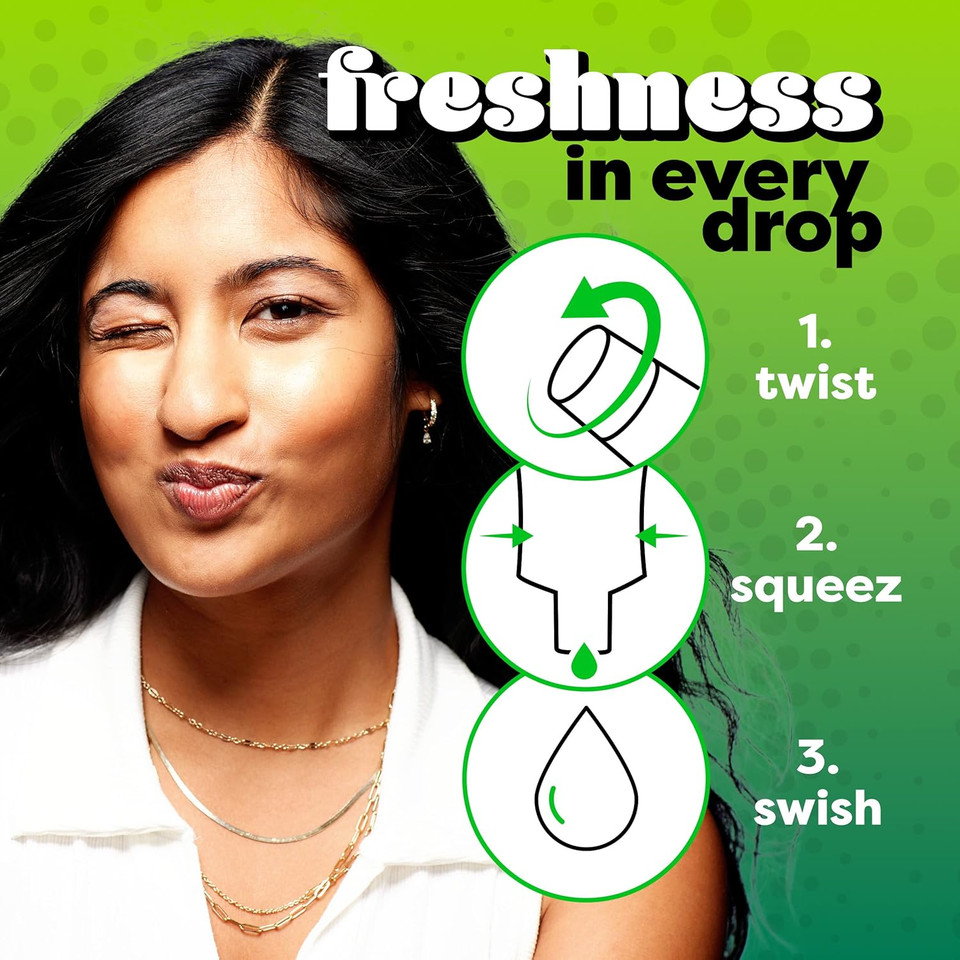 Crest Scope Squeez Mouthwash Concentrate, Cool Peppermint Flavor, 50Ml Bottle, Equal Uses Up To 1L Bottle *Vs 1L Scope Outlast Mouthwash, Squeez To Control The Strength