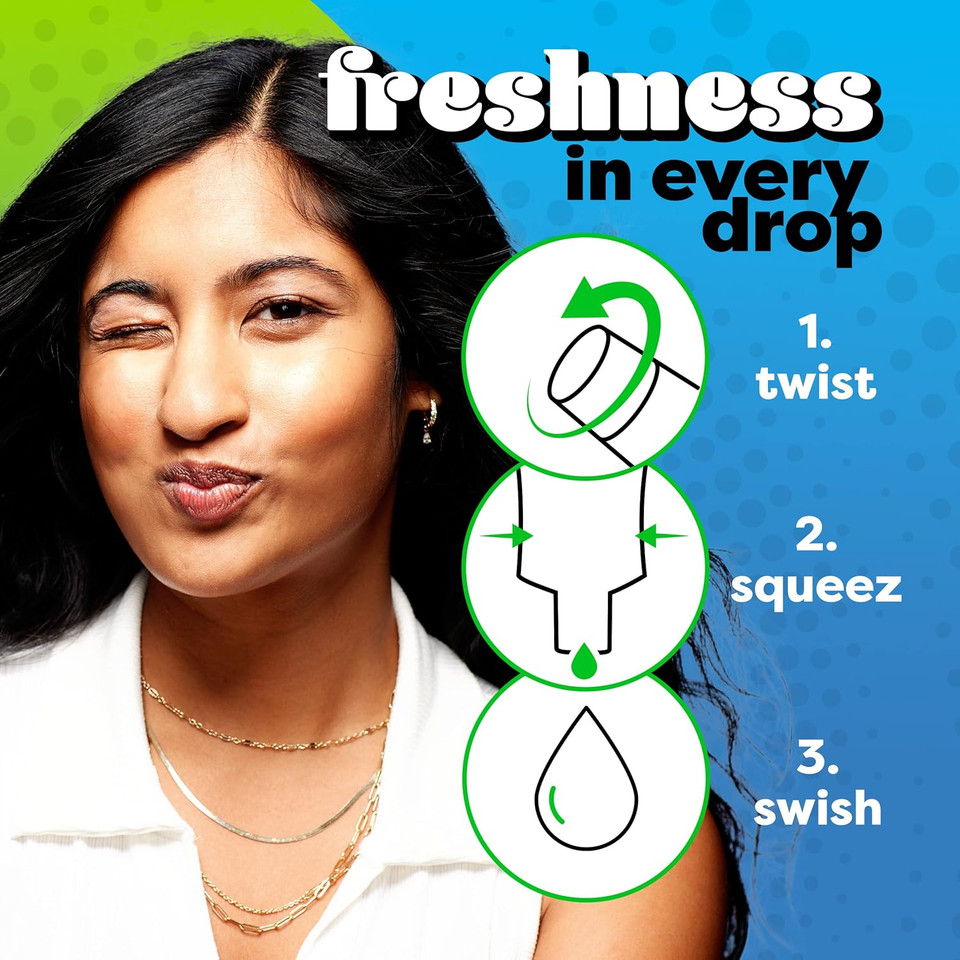 Crest Scope Squeez Mouthwash Concentrate, Original Mint Flavor, 50Ml Bottle, Equal Uses Up To 1L Bottle *Vs 1L Scope Outlast Mouthwash, Squeez To Control The Strength