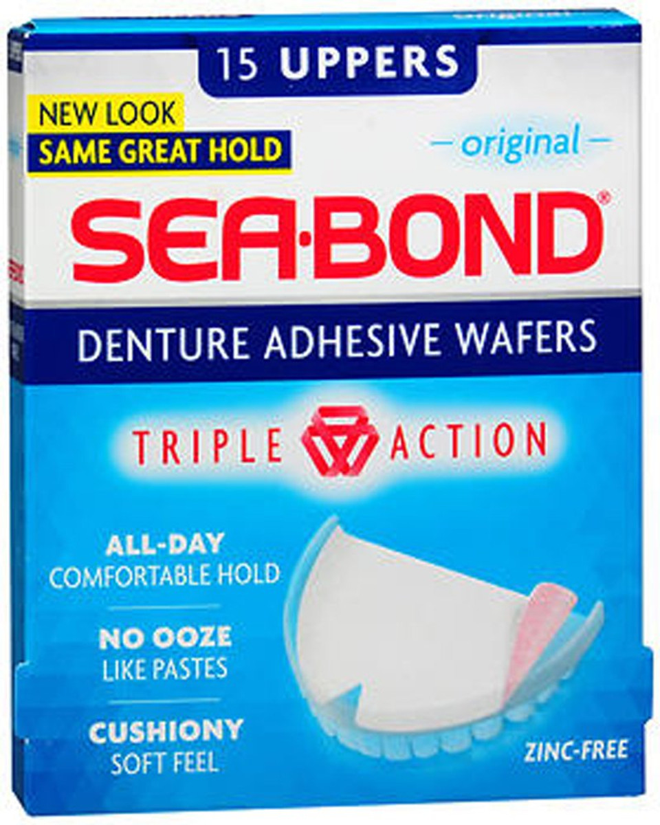 Sea-Bond Denture Adhesive Seals Uppers Original, 30 Each