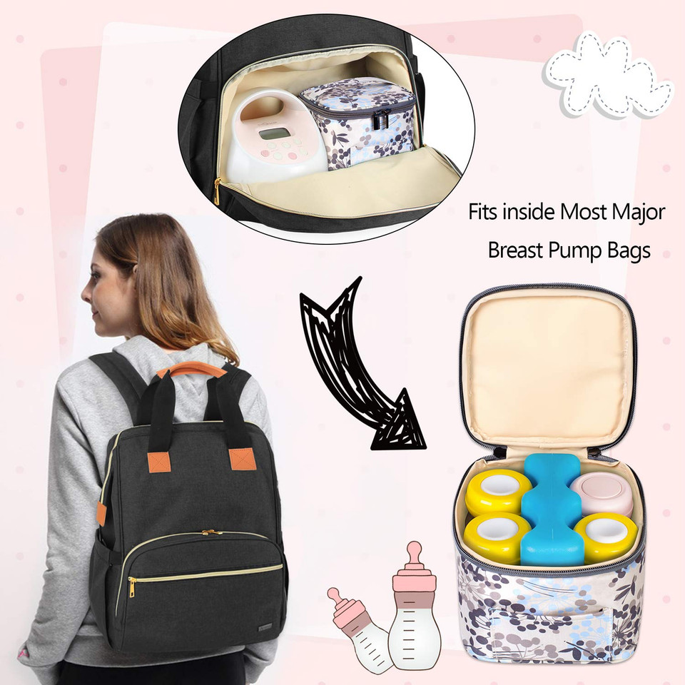 Teamoy Breastmilk Cooler Bag, Baby Bottles Bag For Up To 4 Large 5 Ounce Bottles Without Nipple, Perfect For Working Mom Mother, (Bag Only), Dandeliondandelion