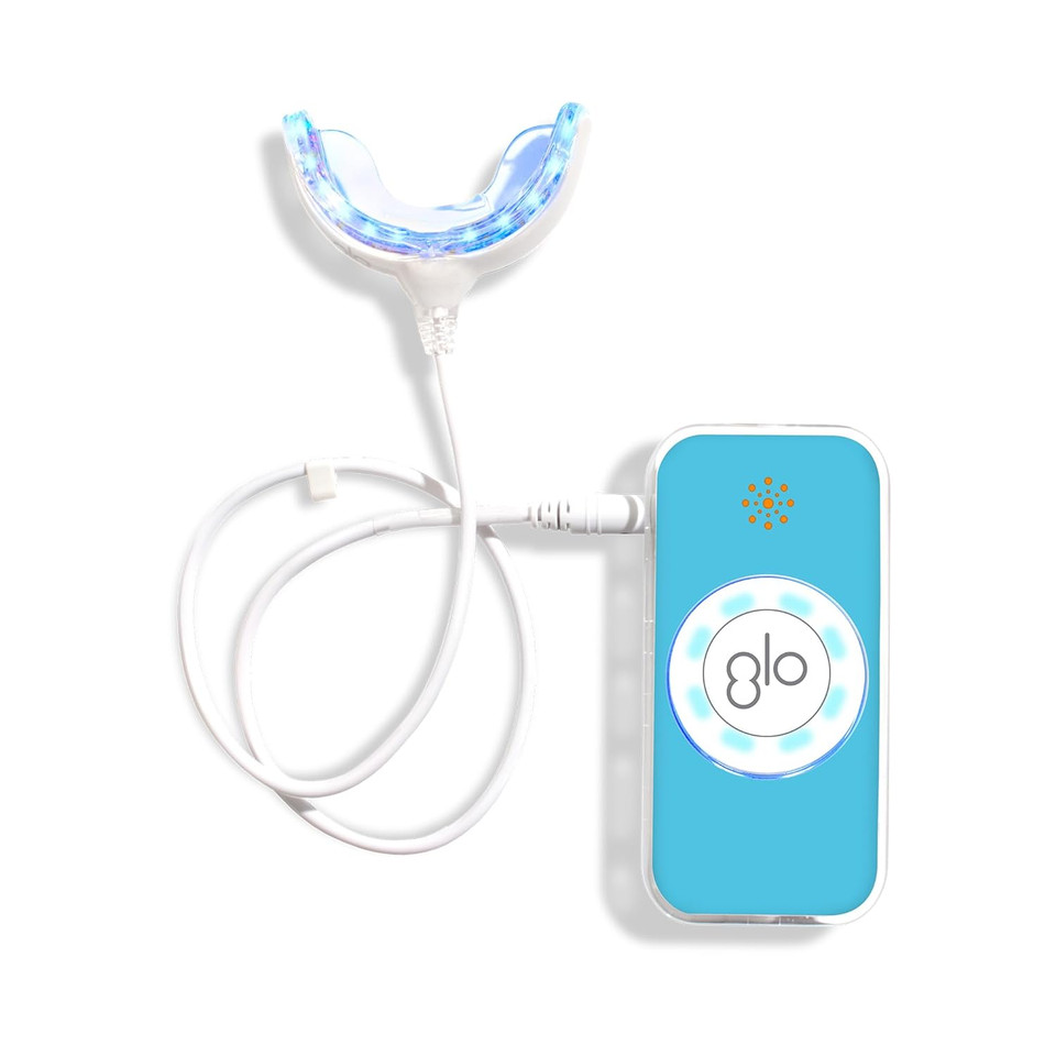 Glo Science  Glo Classic Brilliant Teeth Whitening Device Kit W/Patented Illuminating Heat Warming Mouthpiece And Led Light Technology  Designed For Sensitive Teethadvance Blue Glo Science  Glo Classic Brilliant Teeth Whitening Device Kit W/Patented Illuminating Heat Warming Mouthpiece And Led Light Technology  Designed For Sensitive Teethadvance Blue