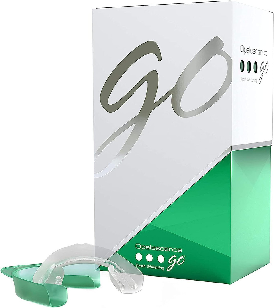 Opalescence Go - Prefilled Teeth Whitening Trays - 15% Hydrogen Peroxide - Made By Ultradent - Cool Mint Flavor - Fluoride B-5194-1