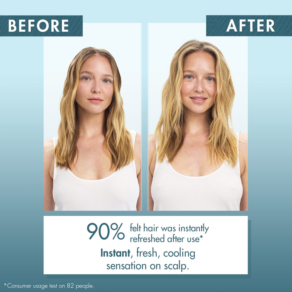 Klorane Detox Dry Shampoo With Aquatic Mint, All Hair Types, Invisible Finish, Cooling, Paraben & Sulfate-Free