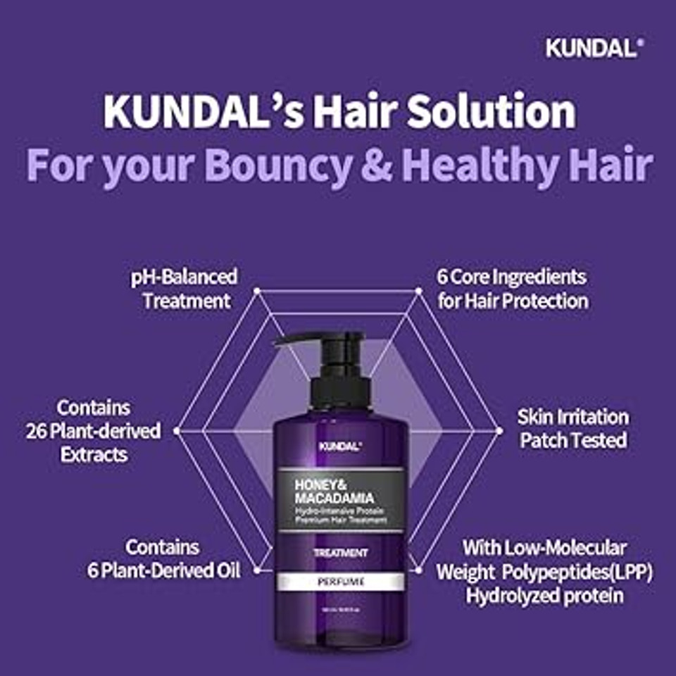 KUNDAL Blackberry Bay Sulfate Free Shampoo and Conditioner Set with Argan Oil - Moisturizing Nourishing for Dry Damaged hair Safe for Color-treated Hair 16.9 fl oz x 2