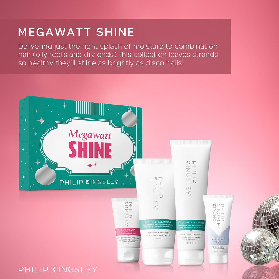 Philip Kingsley Retro Christmas Collection Super Strength Stocking Filler - Includes Elasticizer Deep-Conditioning Hair Mask Treatment And Elasti-Styler 5-In-1 Pre-Styling Serum