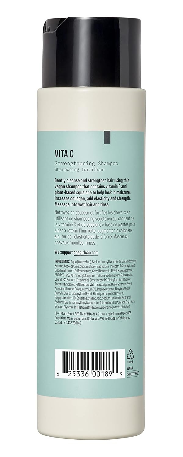 Ag Care Vita C Vitamin C Sulfate-Free Strengthening Shampoo, 10 Fl Oz