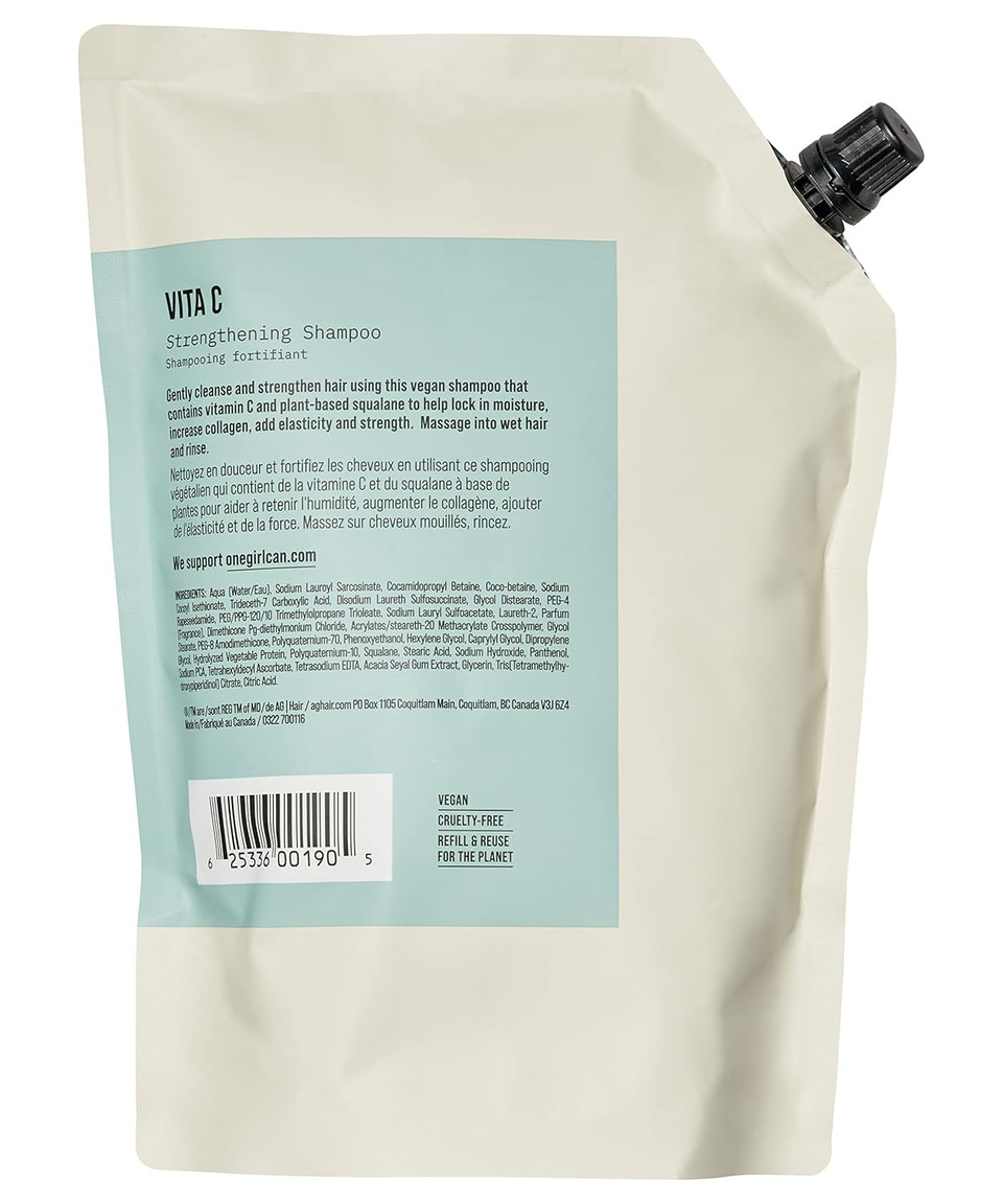 Ag Care Vita C Vitamin C Sulfate-Free Strengthening Shampoo, 33.8 Fl Oz