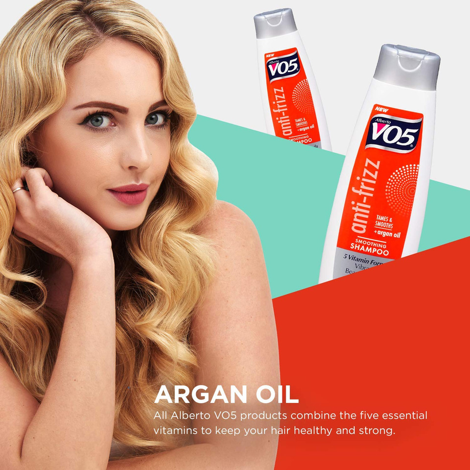 Alberto Vo5 Solutions Antifrizz Shampoo Help Tame And Smooth Unruly Hair Giving You A Sleek Beautiful Look, Multi, 11 Fl Oz