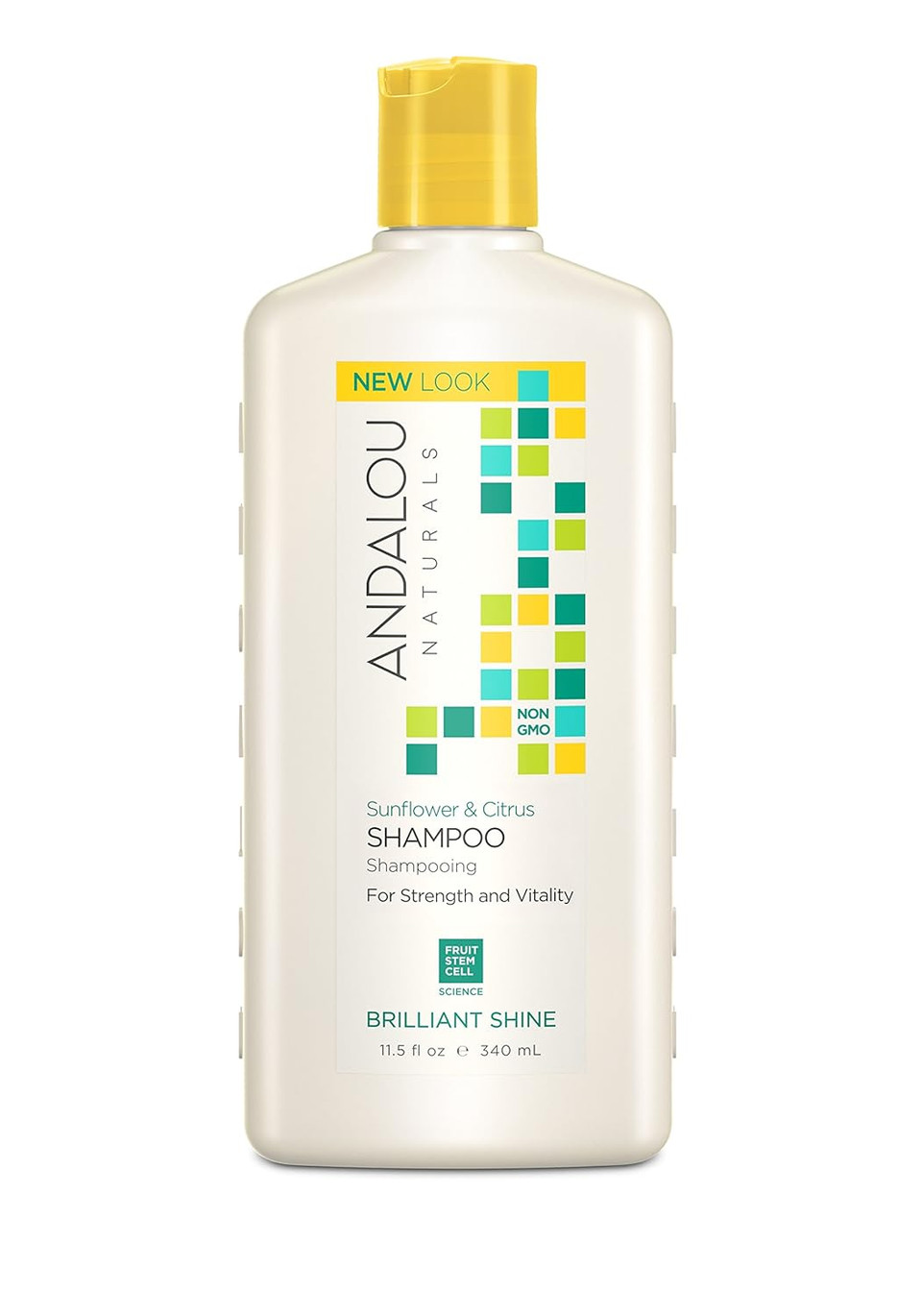 Andalou Naturals Sunflower And Citrus Brilliant Shine Shampoo, 11.5 Ounce
