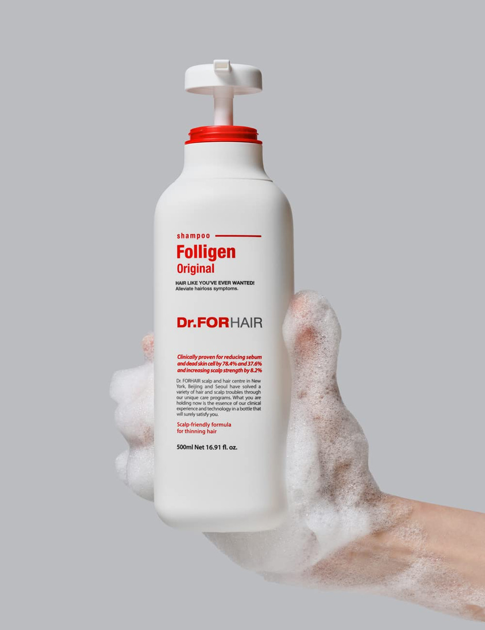 Dr.Forhair Set Of (2) Folligen Original Shampoo 500 Ml