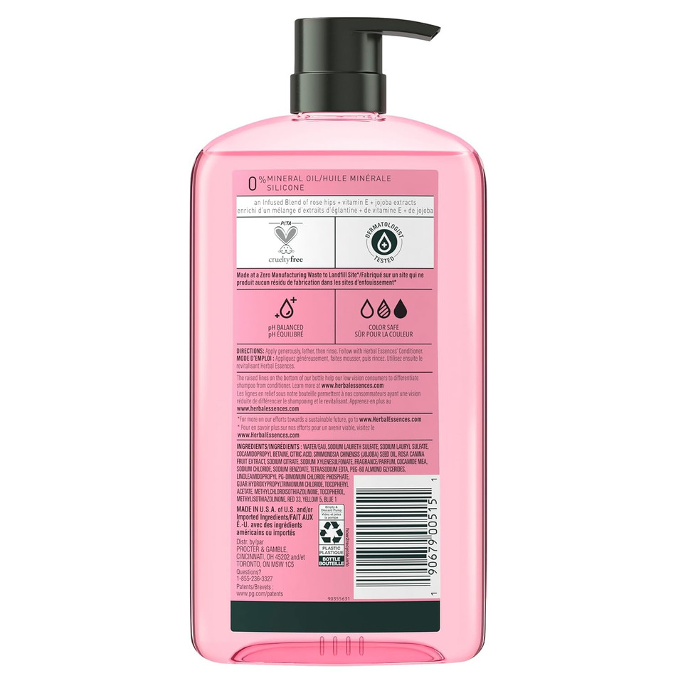 Herbal Essences Rose Hips Smooth Shampoo, 29.2 Fl Oz29.2 Fl Oz (Pack Of 1)