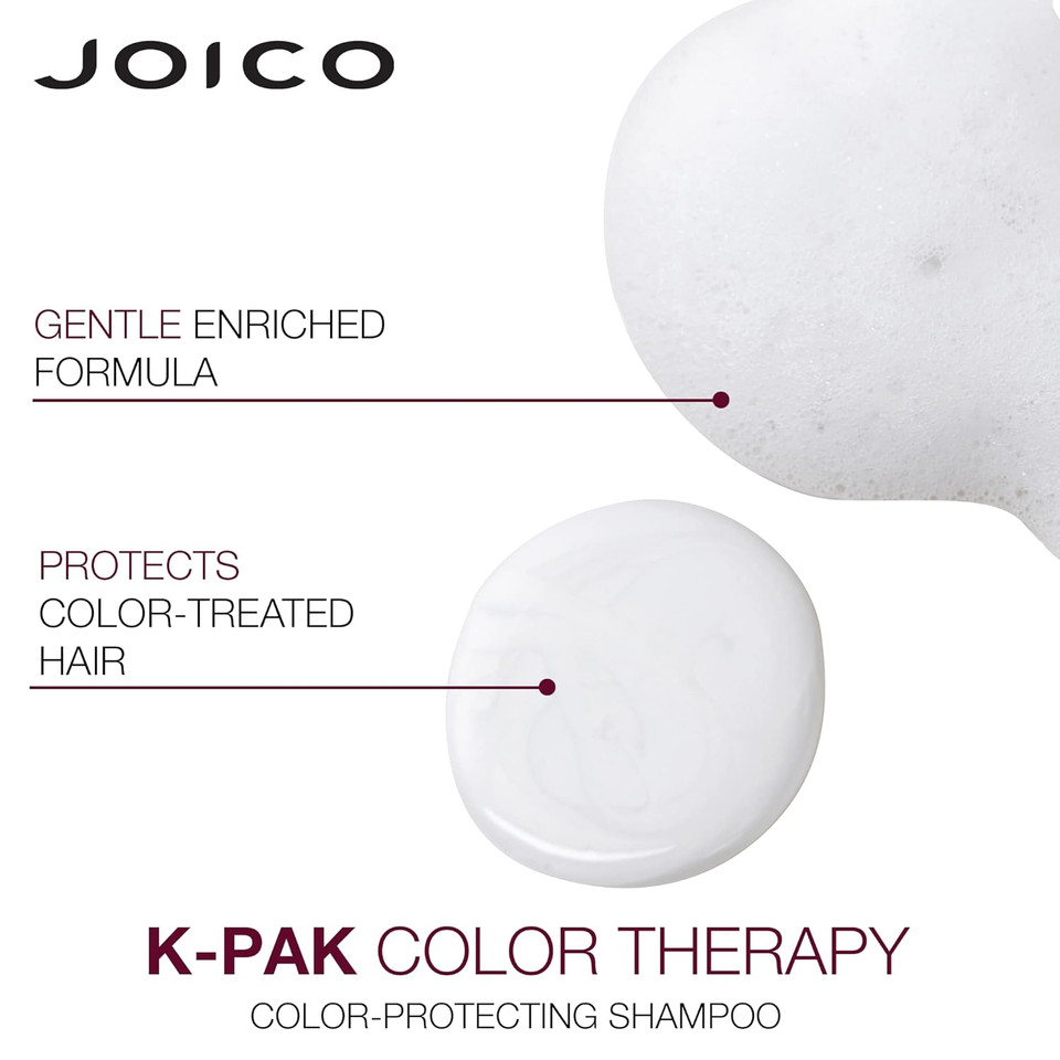 Joico K-Pak Color Therapy Color-Protecting Shampoo | For Color-Treated Hair | Boost Shine | Improve Elasticity | Repair Breakage | Rebuild Damaged Hair | With Keratin & Argan Oil