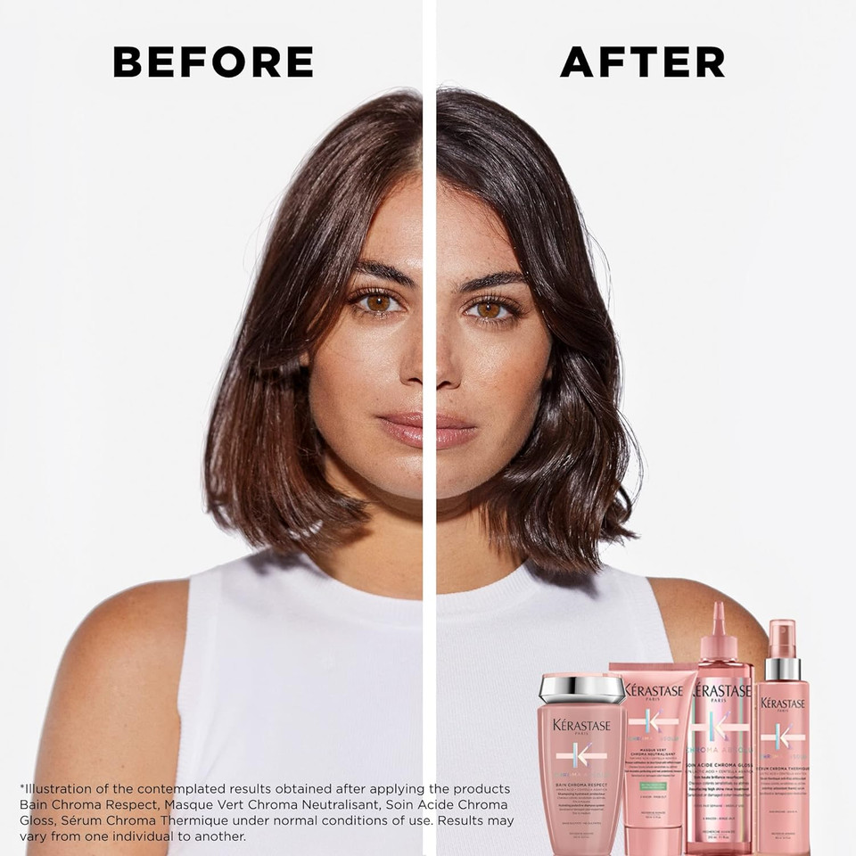 Kerastase Chroma Absolu Chroma Respect Shampoo Riche | For Sensitized Or Damaged Color-Treated Hair | Protects And Nourishes | Medium To Thick Hair | With Lactic Acid8.5 Fl Oz (Pack Of 1)