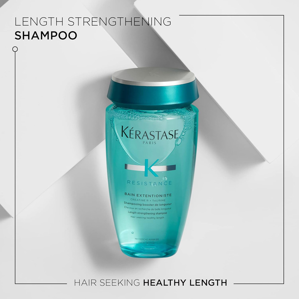 Kerastase Resistance Bain Extentioniste Shampoo | Length Strengthening Shampoo | Protects Hair And Scalp From External Aggressors | With Ceramides To Enhance Shine | For Damaged Hair