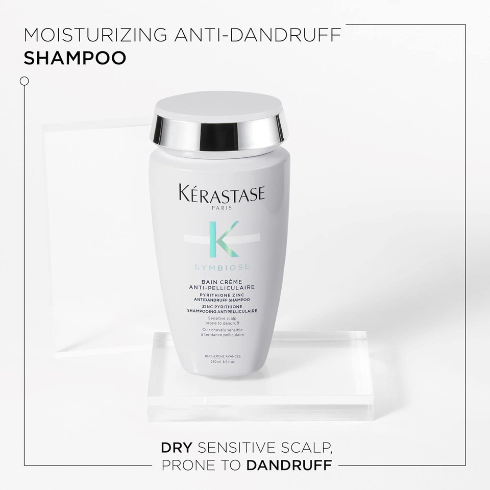 Kerastase Symbiose Anti Dandruff Shampoo Crã£Â¨Me | Cleanses And Hydrates Scalp & Hair | For Scalps Prone To Dandruff | Sulfate-Free | Formulated With Zinc Pyrithione | 8.5 Fl Oz