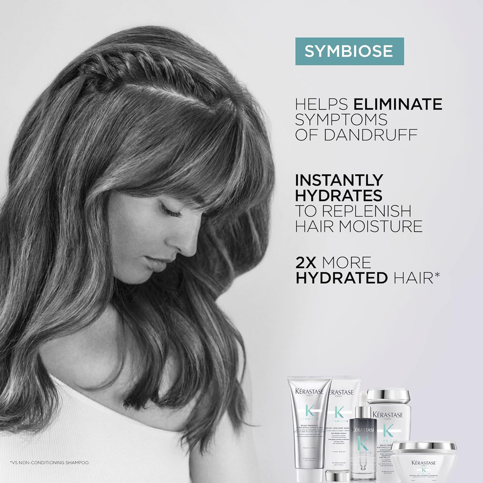 Kerastase Symbiose Anti Dandruff Shampoo Crã£Â¨Me | Cleanses And Hydrates Scalp & Hair | For Scalps Prone To Dandruff | Sulfate-Free | Formulated With Zinc Pyrithione | 8.5 Fl Oz