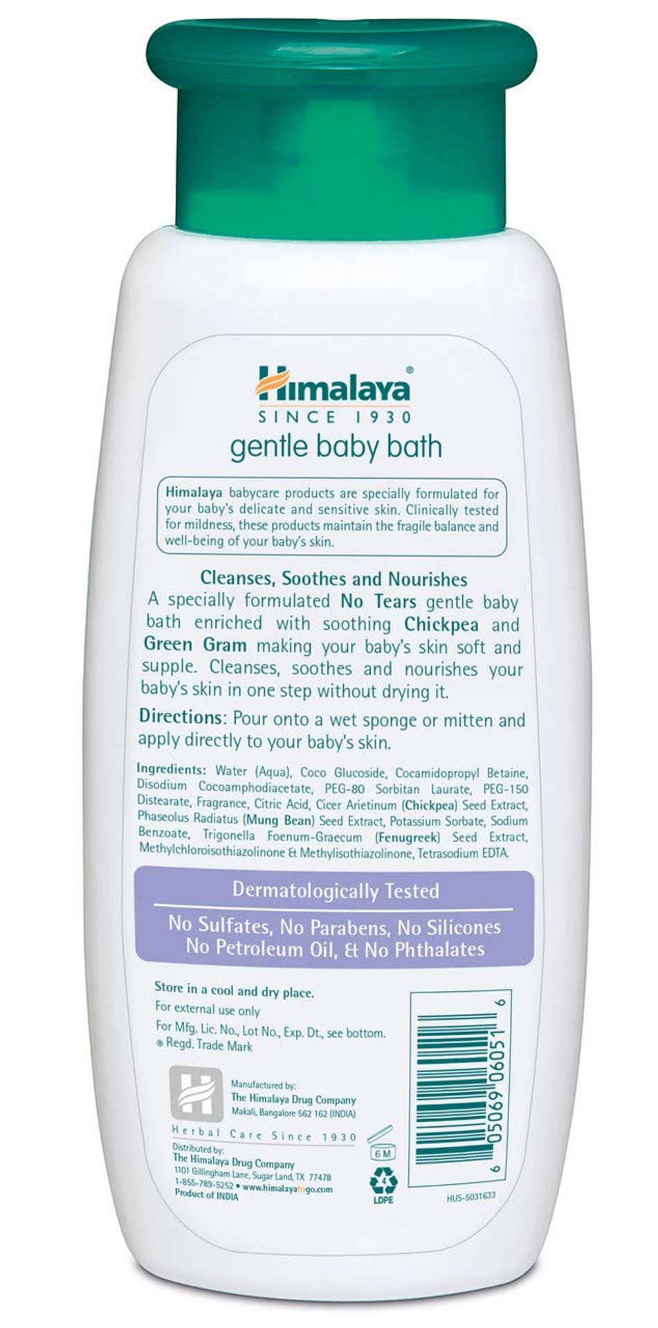 Himalaya Gentle Baby Bath, Gentle, Non-Irritating Cleanser For Nourishing Your Babyã¢ÂS Skin, 13.53 Oz13.53 Fl Oz (Pack Of 1) Himalaya Gentle Baby Bath, Gentle, Non-Irritating Cleanser For Nourishing Your Babyã¢ÂS Skin, 13.53 Oz13.53 Fl Oz (Pack Of 1)