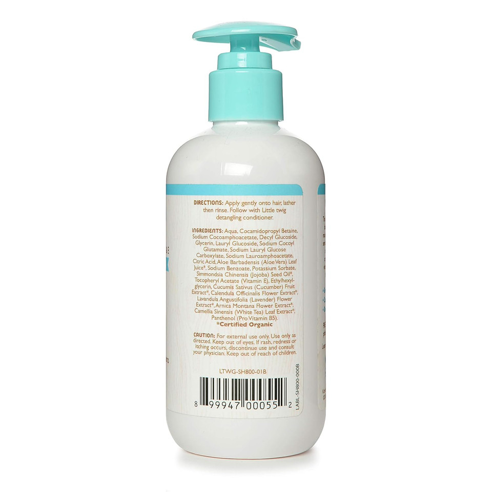 Little Twig Fragrance-Free Shampoo, Hair Shampoo With Natural Plant Derived Formula, Vegan, Gluten-Free, Perfect For Newborns, 8.5 Fl. Oz