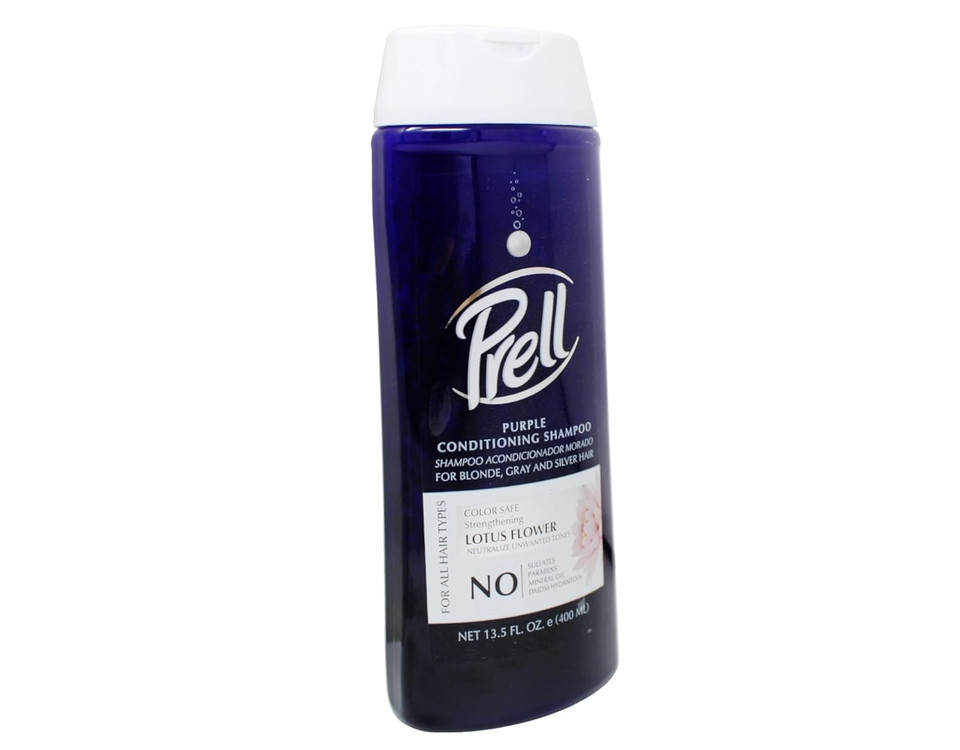 Prell Lotus Flower Color Safe Strengthening Purple Conditioning Shampoo For All Hair Types, 13.5 Fl.Oz (Pack Of 2)