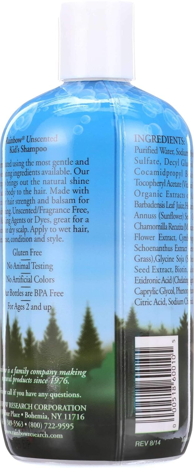 Rainbow Research Unscented Shampoo For Kids - 12 Oz
