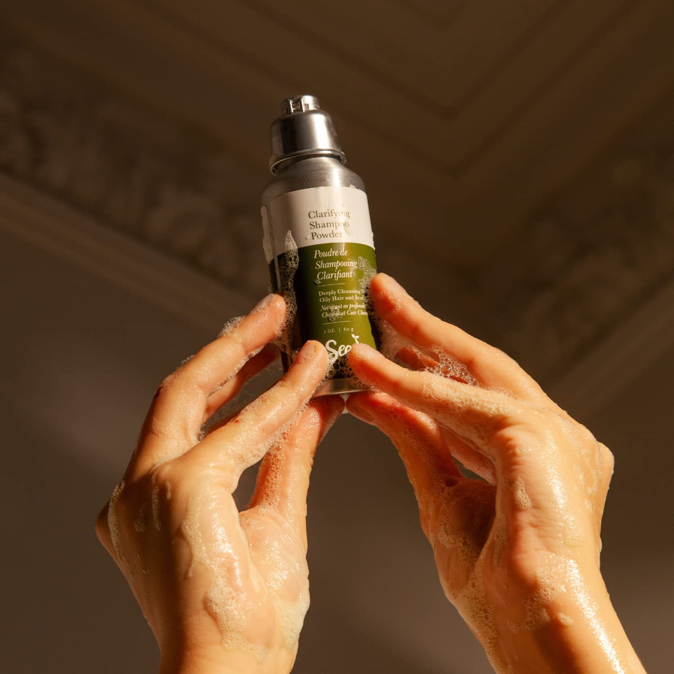 Seed Phytonutrients - Natural Clarifying Powder Shampoo | Sustainable, Vegan Clean Beauty (2 Oz | 60 G)