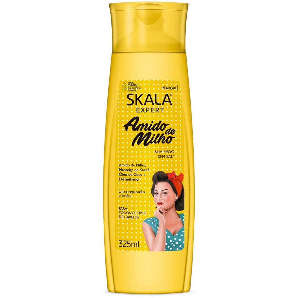 Skala Shampoo Amido De Milho 325Ml - Imported From Brazil