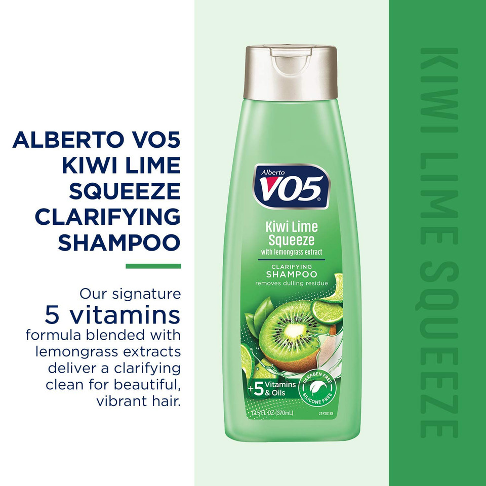 Vo5 Herbal Escapes Clarifying Shampoo - 12.5 Fl Oz - Kiwi Lime Squeeze - Help Nourish, Moisturize And Hydrate Hair Leaving It Looking And Feeling Thicker, Fuller And Simply Beautiful12.5 Fl Oz (Pack Of 1)