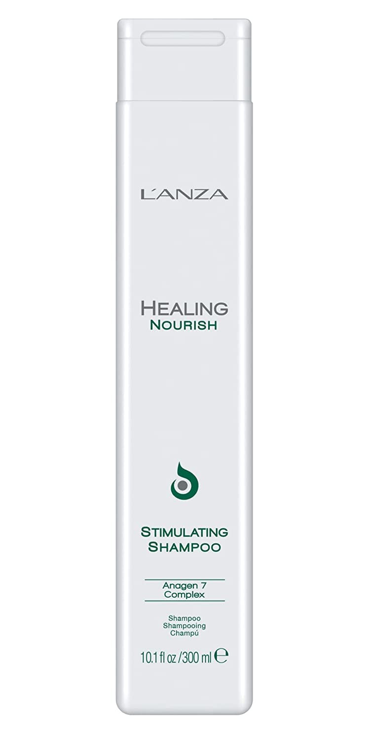 L'Anza Healing Nourish Stimulating Shampoo, Encourages Healthy Hair Growth While Eliminating Dead Skin Cells, Sebum, Residue & Dht, For A Healthy And Fresh Hair And Scalp (10.1 Fl Oz)