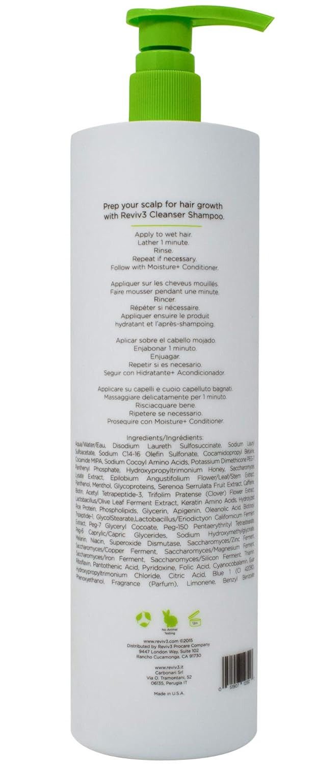 Reviv3 Procare Reviv 3 Procare Prep Cleanser Shampoo Clinically Tested Hair And Scalp Care Anti Thinning Fine25.4 Fl Oz (Pack Of 1)