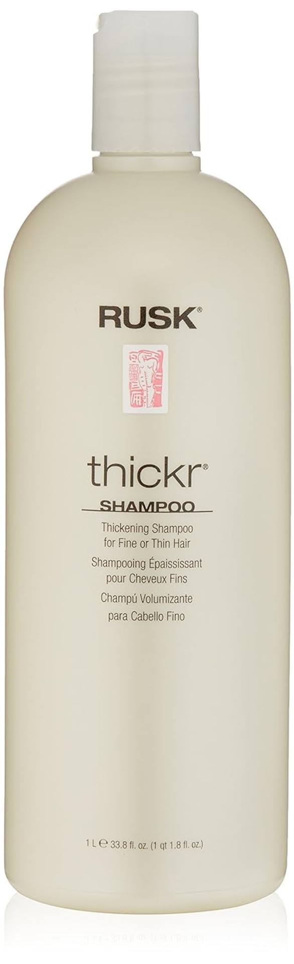 Rusk Designer Collection Thickr Thickening Shampoo, Plumps Up The Cuticle To Increase Strength, Lift And Texture, Leaves Hair With Soft And Manageable 33.8 Fl Oz (Pack Of 1)33.8 Fl Oz (Pack Of 1)