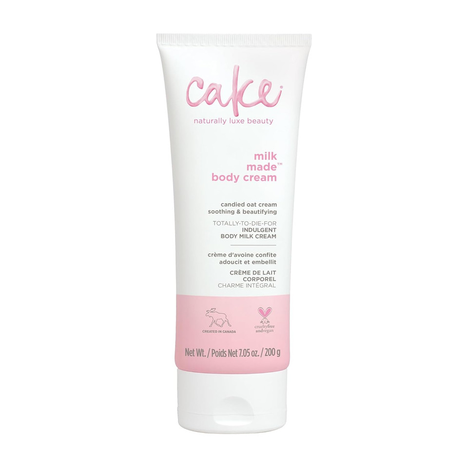 Cake Beauty, Shea Butter Body Cream Body Lotion For Women Dry Skin, Basic, Milk Made Indulgent, 7 Fl Oz