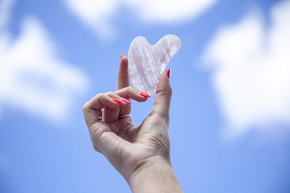 Salt By Hendrix - Rose Quartz Gua Sha | Clean, Non-Toxic, Natural Skincare