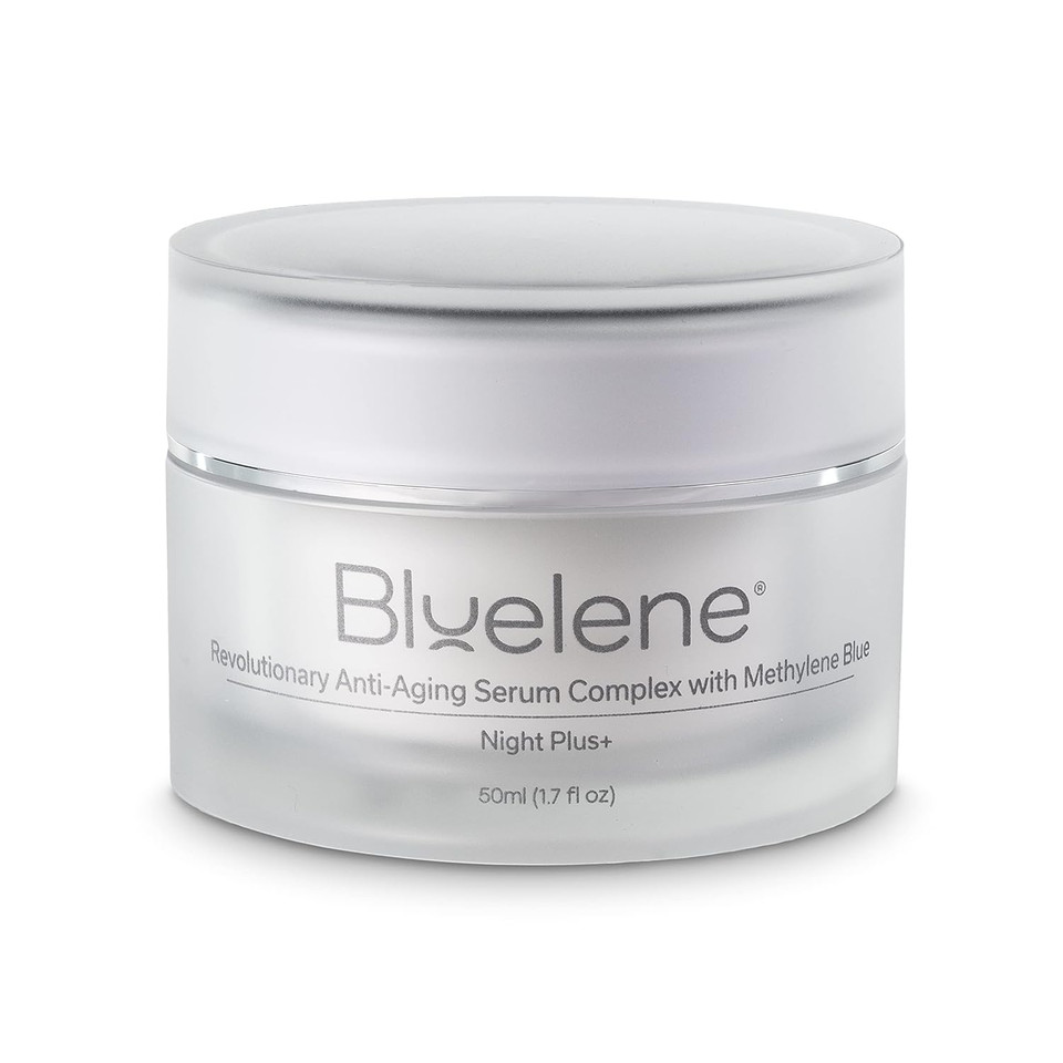 Anti-Wrinkle Night Plus+ Cream, Bluelene, With Methylene Blue And Vitamin C Serum. Perfect Retinol Alternative (50 Ml)